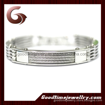 Stainless Steel Cable Magnetic Bracelet